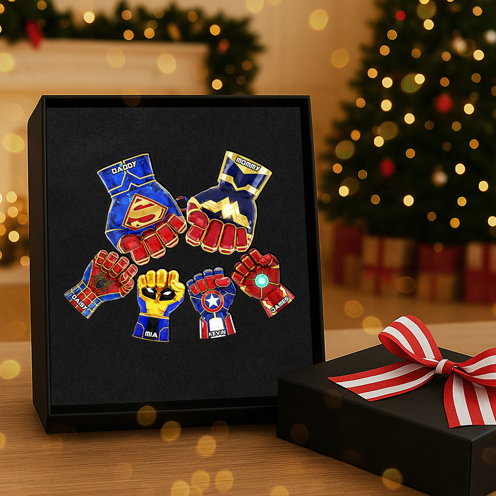 Family Fist Bump Ornament - Personalized Gifts For Family Bonding - Image 3