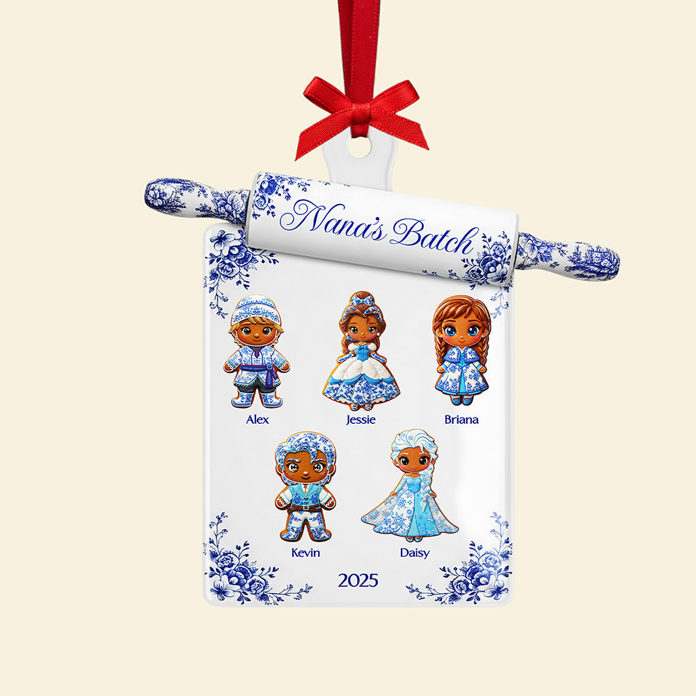 Personalized Grandma Toile De Jouy Christmas Ornament - A Heartfelt Gift For Your Beloved Grandma - Image 4