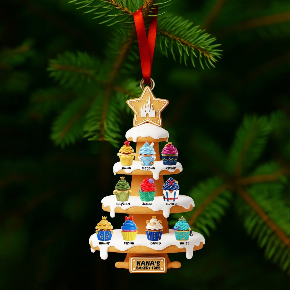 Sweet Cupcakes Christmas Ornament - A Personalized Gift For Grandmas Who Bake - Image 4