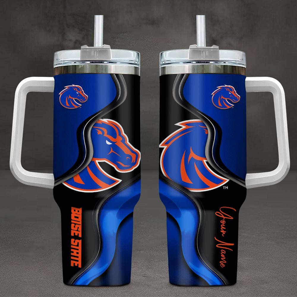 Boise State Broncos Ncaa Custom Stanley Cup 40 Oz Tumbler With Handle