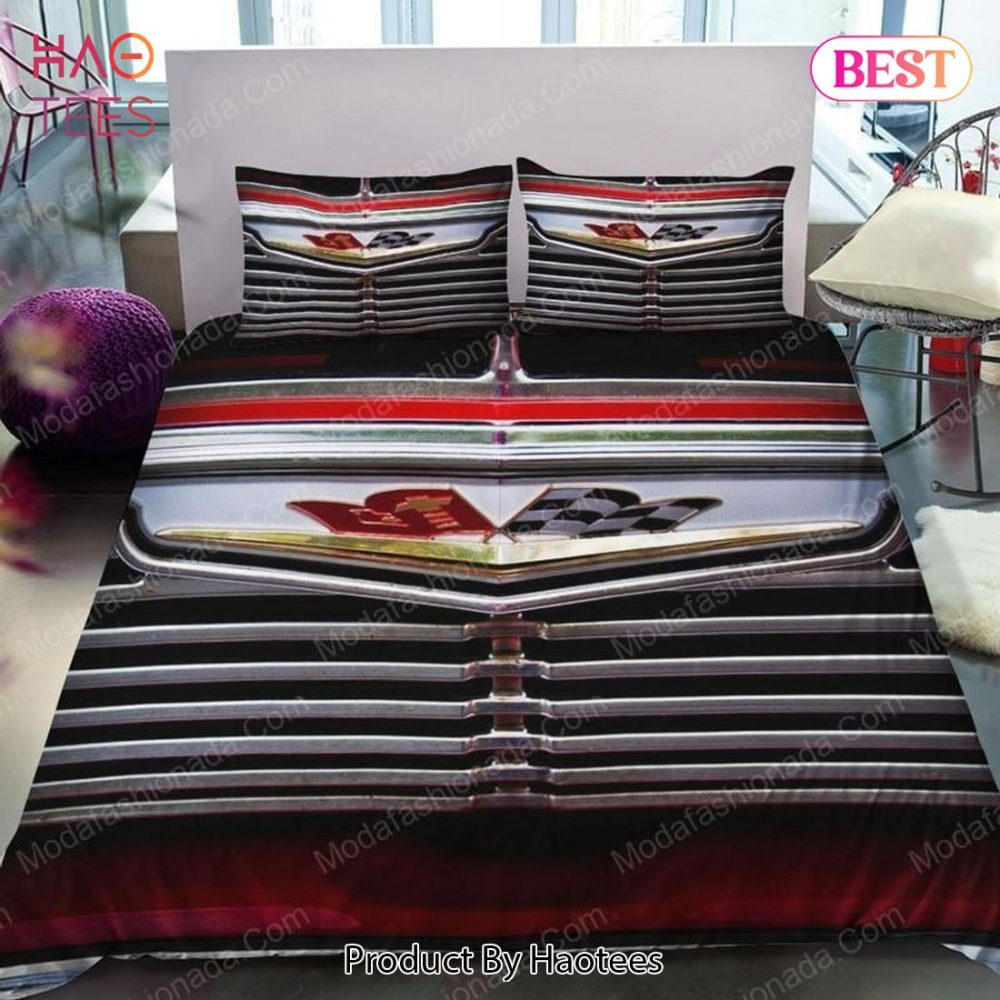 1961 Chevrolet Impala Bel Air Biscayne V8 348 Cross Flags Rear Trunk Vee Emblem Cars 26 Bedding Sets Bed Sets, Bedroom Sets