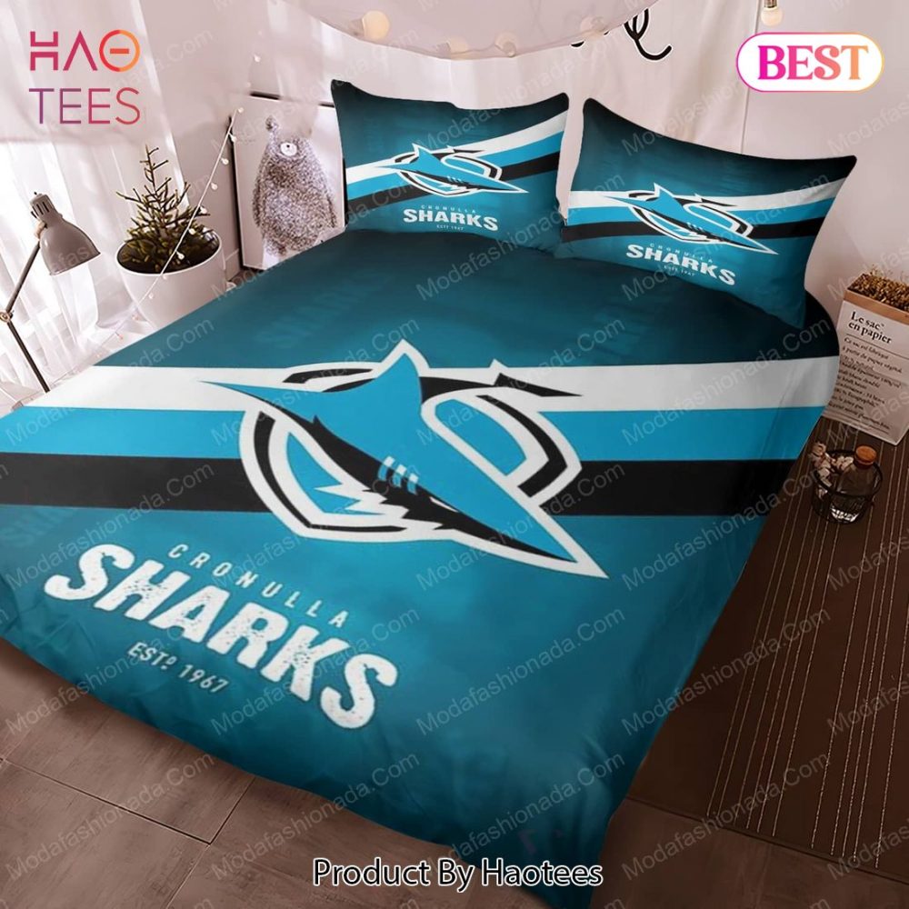 Cronulla Sharks Logo Bedding Sets 01 Bed Sets, Bedroom Sets, Comforter Sets, Duvet Cover, Bedspread - Image 3