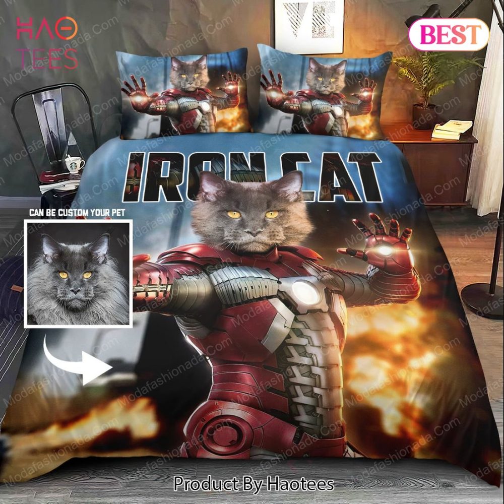 Custom Iron Man Cat Bedding Sets Bed Sets, Bedroom Sets - Image 2