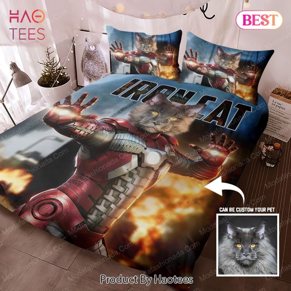 Custom Iron Man Cat Bedding Sets Bed Sets, Bedroom Sets - Image 3