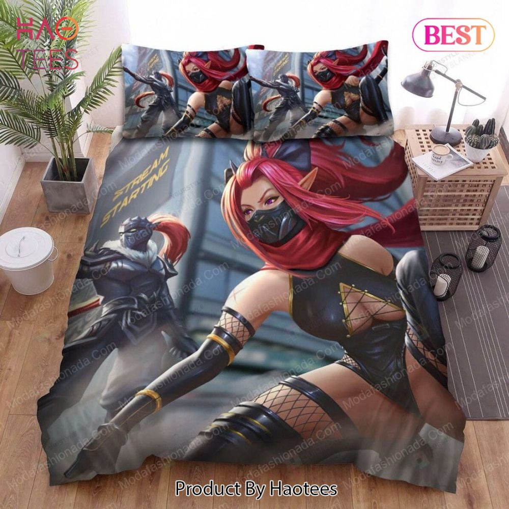 Cyberpunk Ninjas Couple On The Street Artwork 113 Bedding Sets Bed Sets, Bedroom Sets