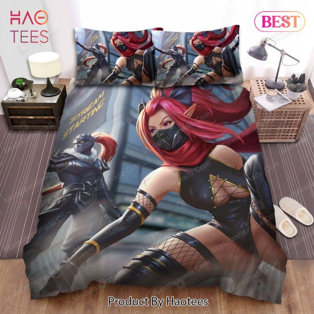 Cyberpunk Ninjas Couple On The Street Artwork 113 Bedding Sets Bed Sets, Bedroom Sets - Image 2