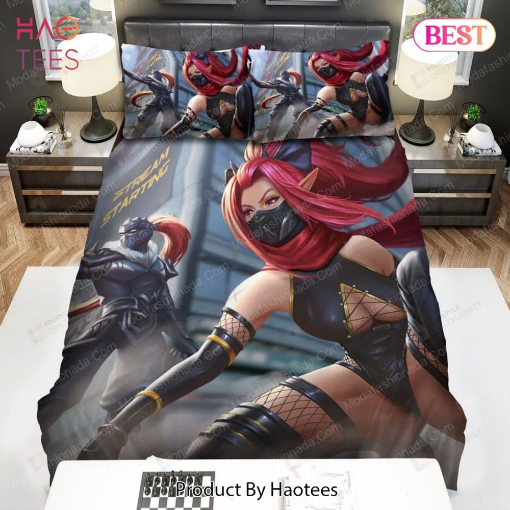 Cyberpunk Ninjas Couple On The Street Artwork 113 Bedding Sets Bed Sets, Bedroom Sets - Image 3