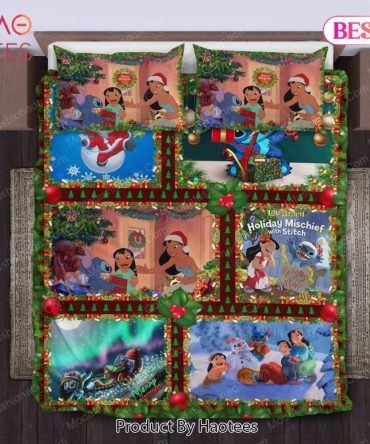 Disney Stitch Christmas Bedding Sets Bed Sets, Bedroom Sets