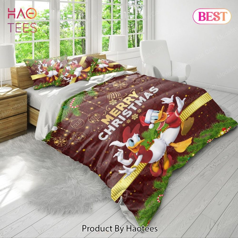 Donald Duck Merry Christmas Bedding Sets Bed Sets, Bedroom Sets - Image 4