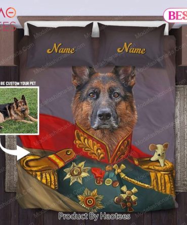 German Portrait Military Old German Shepherd Dog Bedding Sets Bed Sets, Bedroom Sets