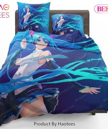 Hatsune Miku Girl Vocaloid Long Hair Anime 156 Bedding Sets Bed Sets, Bedroom Sets