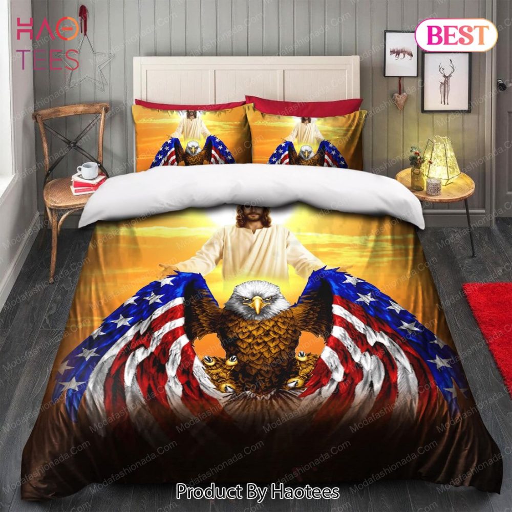 Jesus Christian American Eagle God 52 Bedding Sets Bed Sets, Bedroom Sets - Image 2