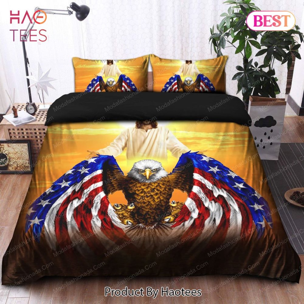 Jesus Christian American Eagle God 52 Bedding Sets Bed Sets, Bedroom Sets - Image 3