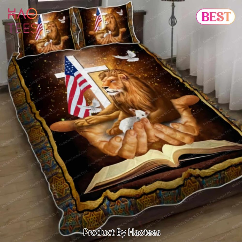Jesus The Lamb And The Lion Patriot God 59 Bedding Sets Bed Sets, Bedroom Sets