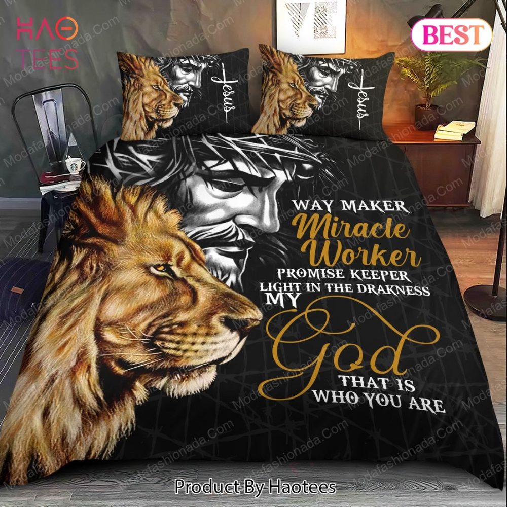 Jesus Way Maker Lion Of Judah Bedding Sets Bed Sets, Bedroom Sets - Image 2