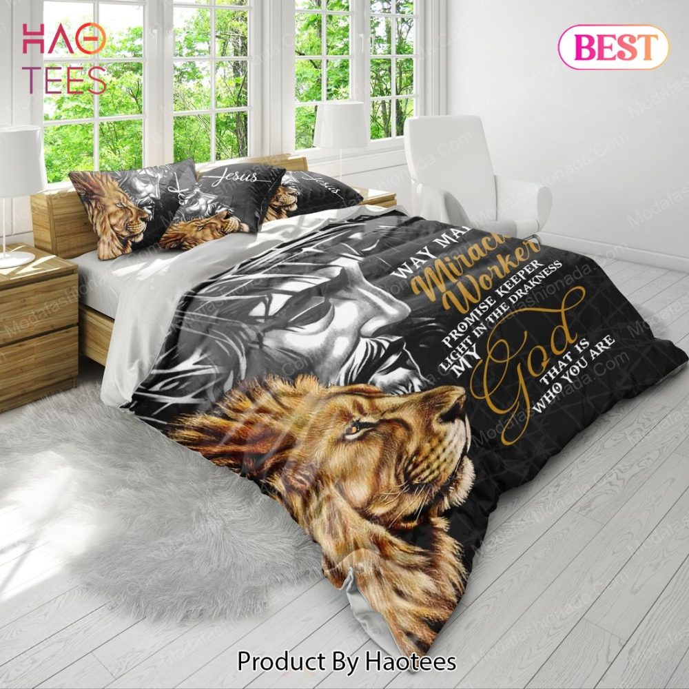 Jesus Way Maker Lion Of Judah Bedding Sets Bed Sets, Bedroom Sets - Image 4