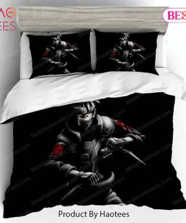 Kakashi Hatake Sharingan Eyes Silhouette Black 53 Bedding Sets Bed Sets, Bedroom Sets
