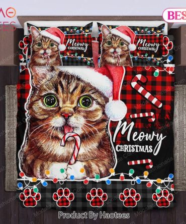 Lil Bub Cat Santa Christmas Bedding Sets Bed Sets, Bedroom Sets