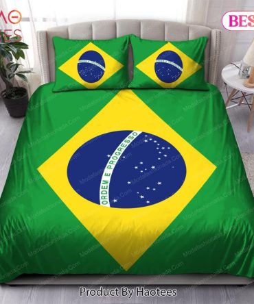 Logo Brazil National Football Team Bedding Sets 01 Bed Sets, Bedroom Sets, Comforter Sets, Duvet Cover, Bedspread