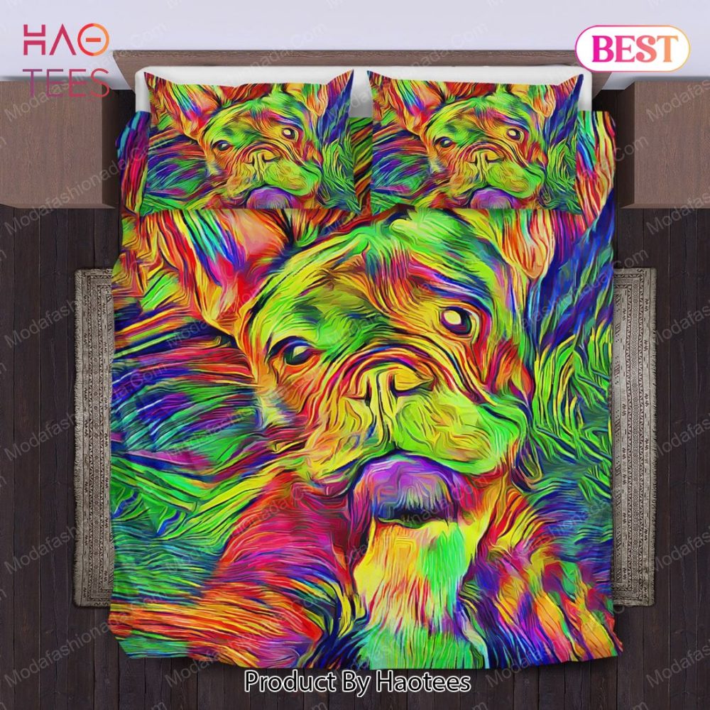 Loyal Bulldog Watercolor Bedding Sets Bed Sets, Bedroom Sets