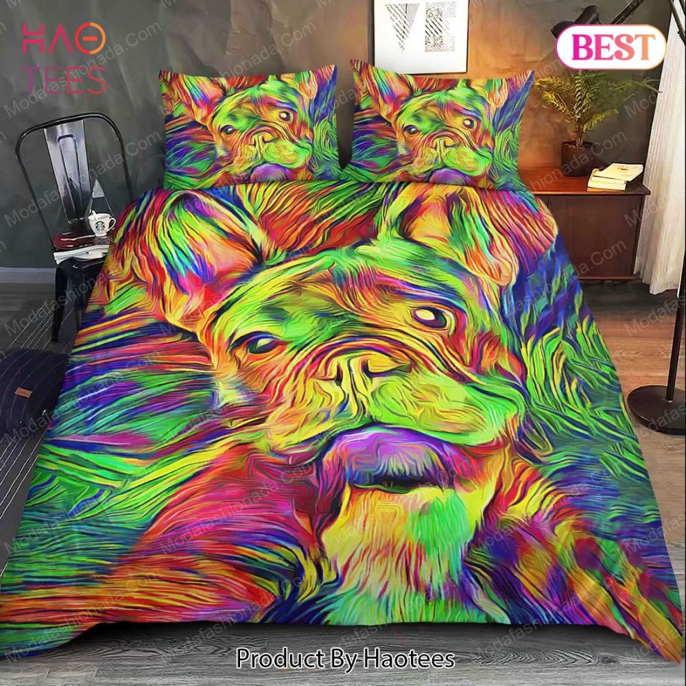 Loyal Bulldog Watercolor Bedding Sets Bed Sets, Bedroom Sets - Image 2
