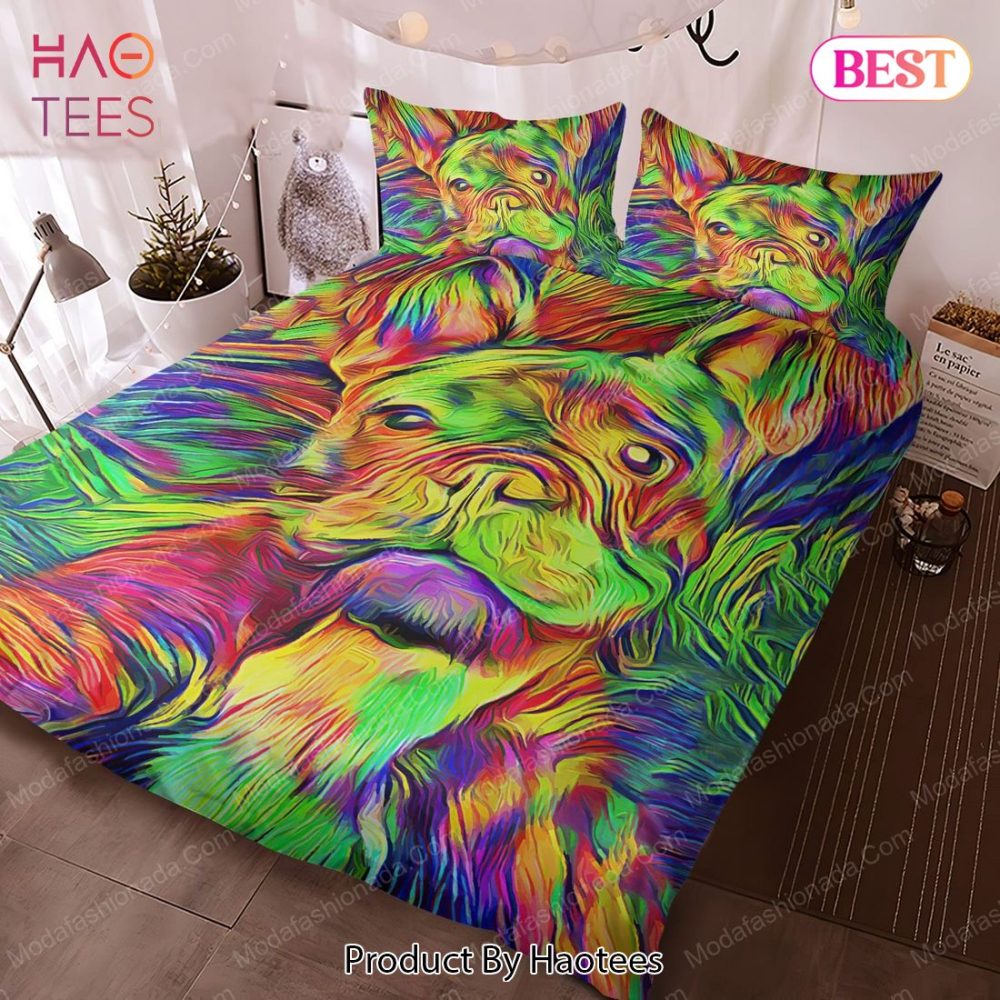 Loyal Bulldog Watercolor Bedding Sets Bed Sets, Bedroom Sets - Image 3
