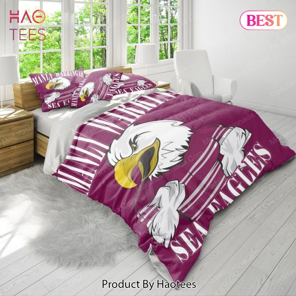 Manly Warringah Sea Eagles Logo Bedding Sets 01 Bed Sets, Bedroom Sets, Comforter Sets, Duvet Cover, Bedspread - Image 2