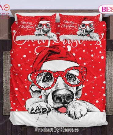 Merry Christmas Snow Dog Bedding Sets Bed Sets, Bedroom Sets