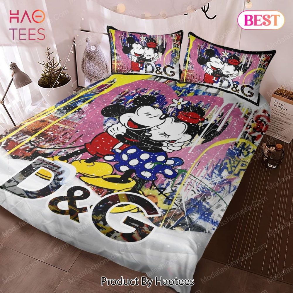 Mickey Minne Street Style Dolce & Gabbana Christmas Bedding Sets Bed Sets, Bedroom Sets - Image 3