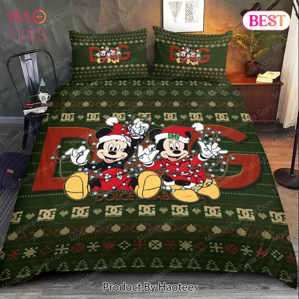 Mickey Minnie Dolce & Gabbana Christmas Bedding Sets Bed Sets, Bedroom Sets - Image 2