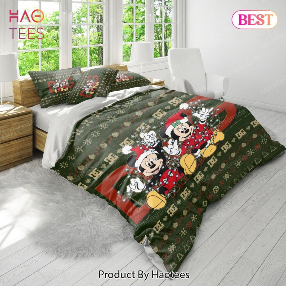 Mickey Minnie Dolce & Gabbana Christmas Bedding Sets Bed Sets, Bedroom Sets - Image 4