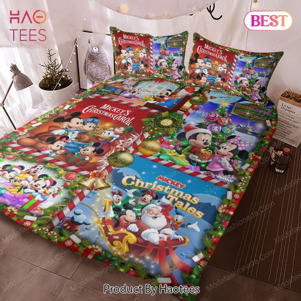 Mickey Pattern Christmas Merry Christmas Bedding Sets Bed Sets, Bedroom Sets - Image 2