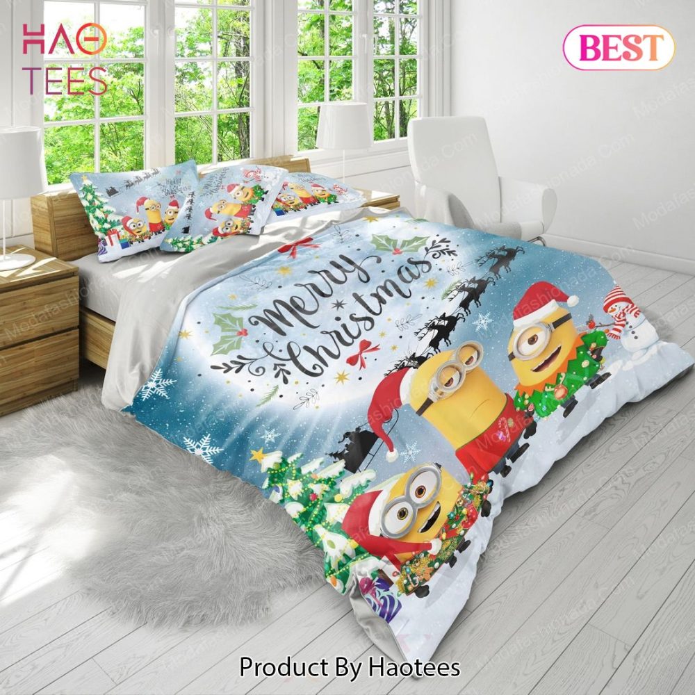 Minions Christmas Bedding Sets Bed Sets, Bedroom Sets - Image 3