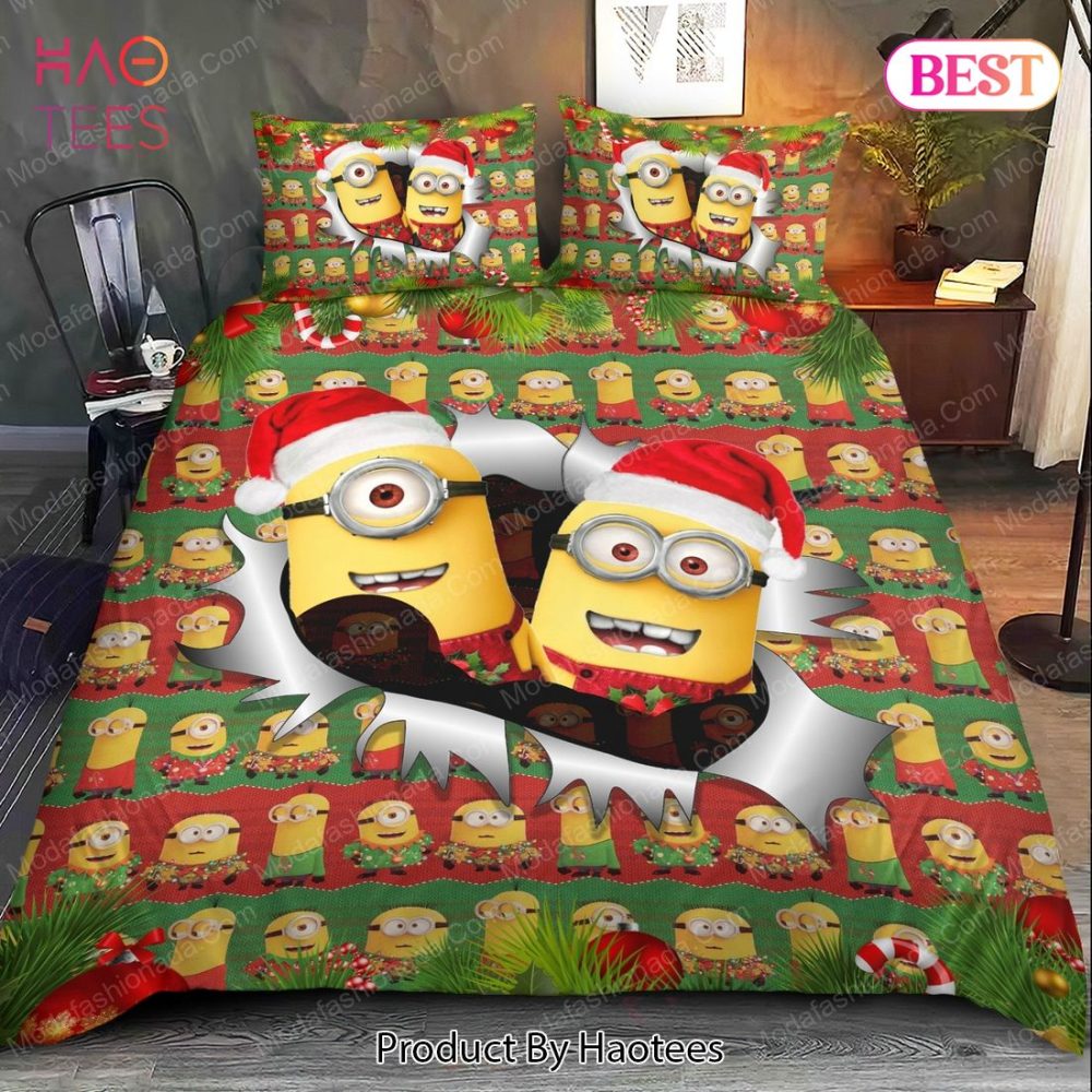 Minions Merry Christmas Bedding Sets Bed Sets, Bedroom Sets - Image 2