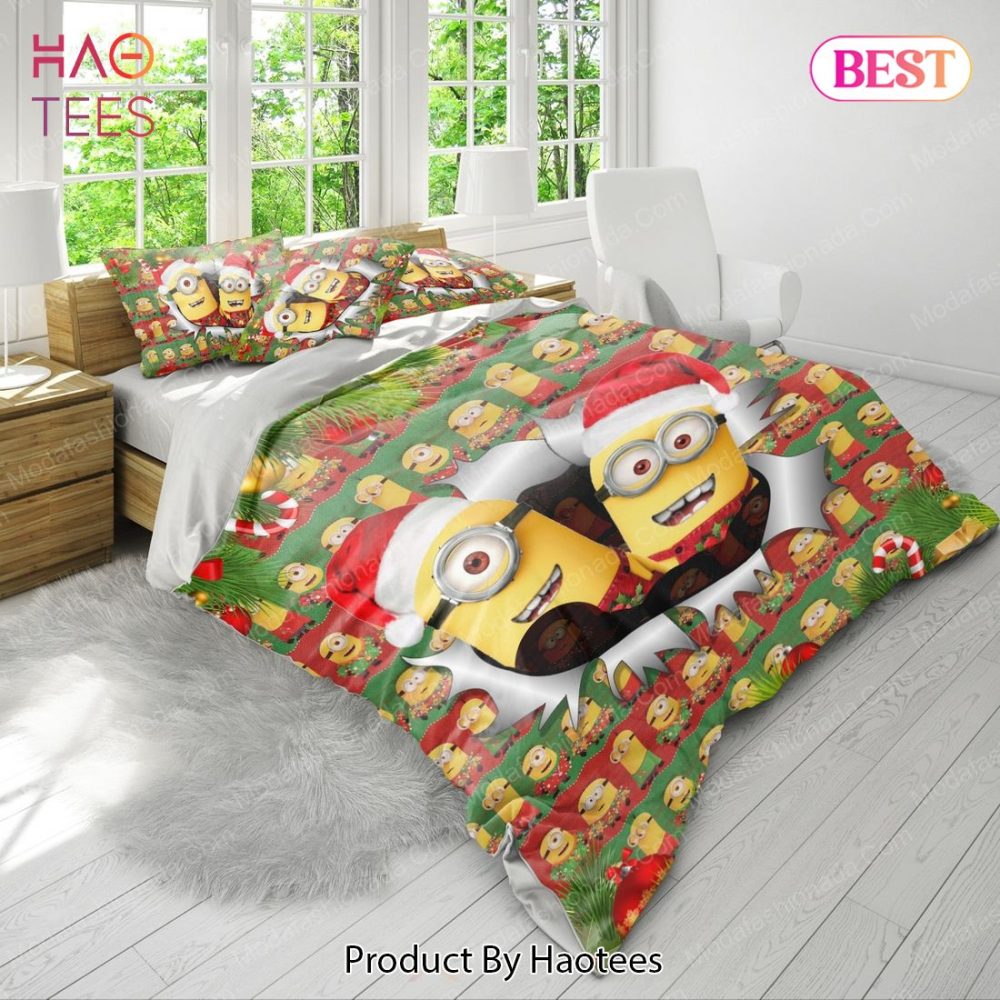 Minions Merry Christmas Bedding Sets Bed Sets, Bedroom Sets - Image 4
