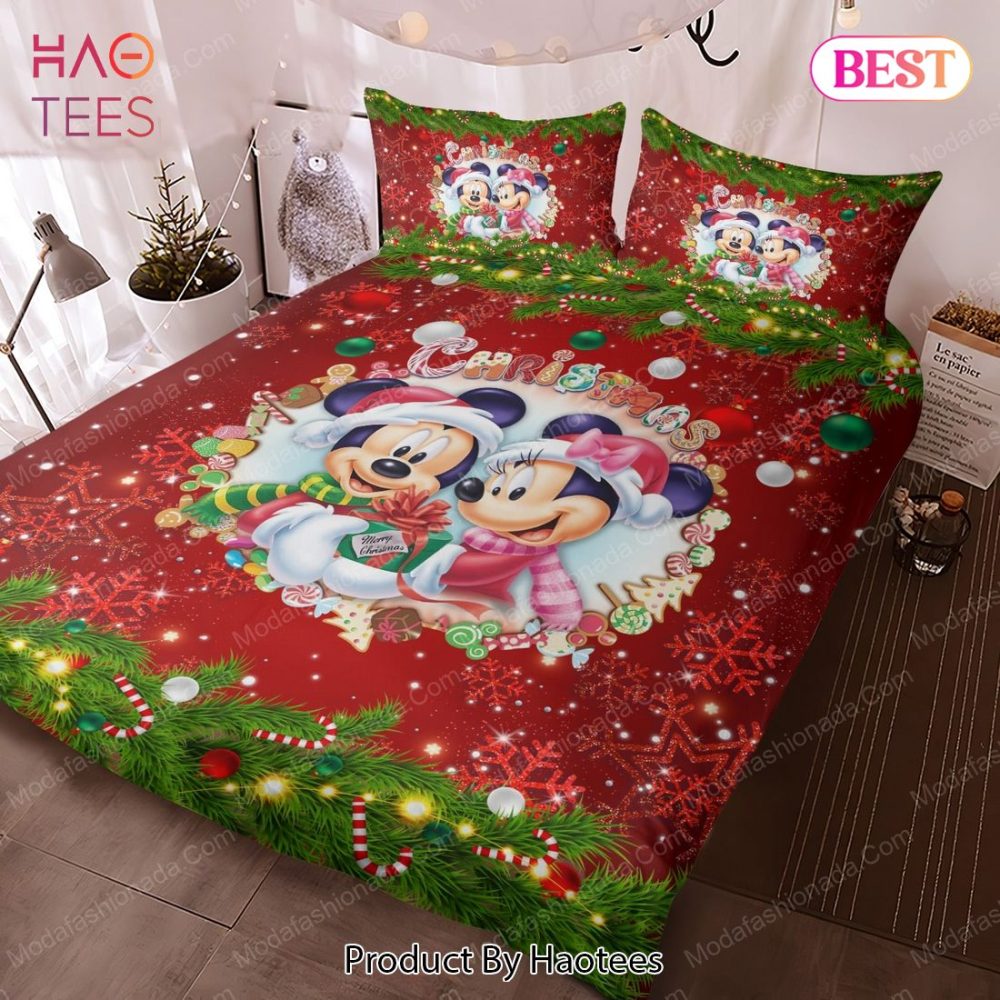 Minnie Mouse Merry Christmas Bedding Sets Bed Sets, Bedroom Sets - Image 3