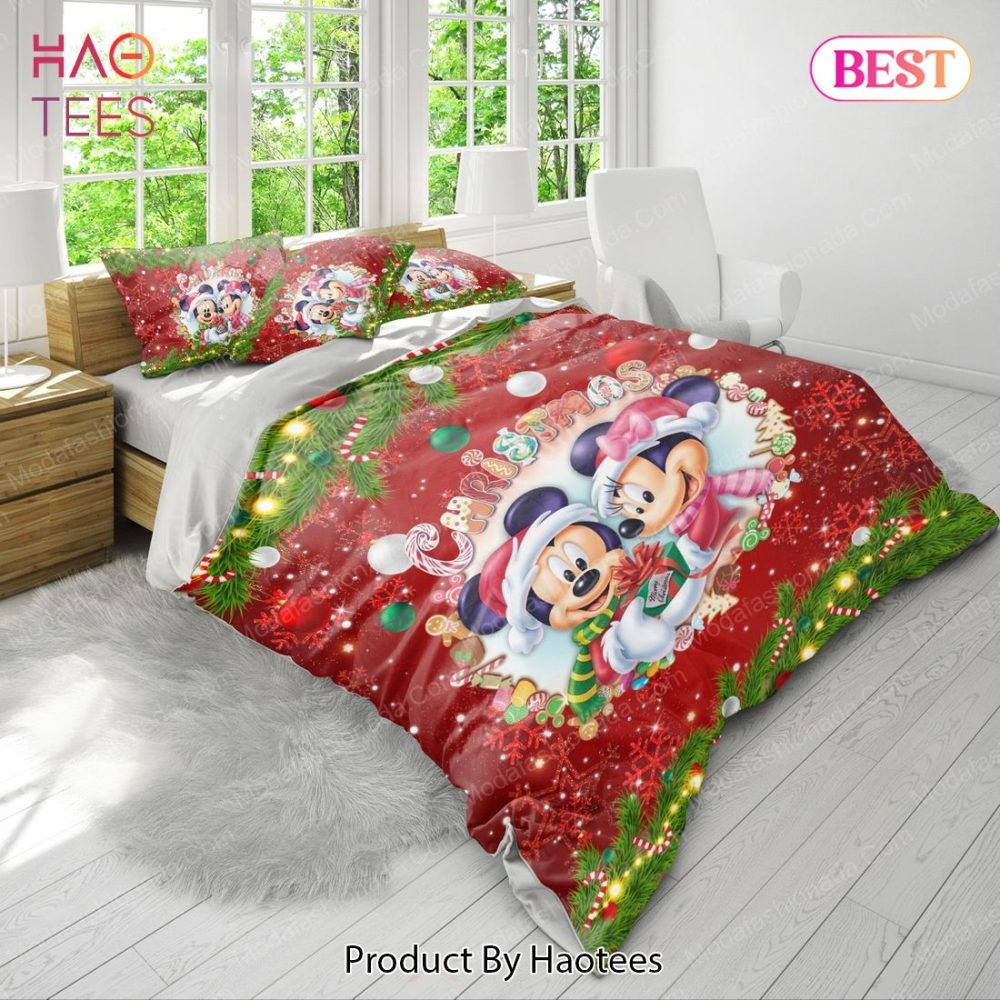 Minnie Mouse Merry Christmas Bedding Sets Bed Sets, Bedroom Sets - Image 4