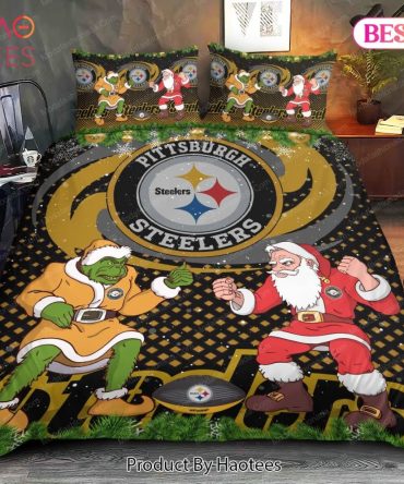 Nfl Pittsburgh Steelers Christmas Grinch Bedding Sets Bed Sets, Bedroom Sets