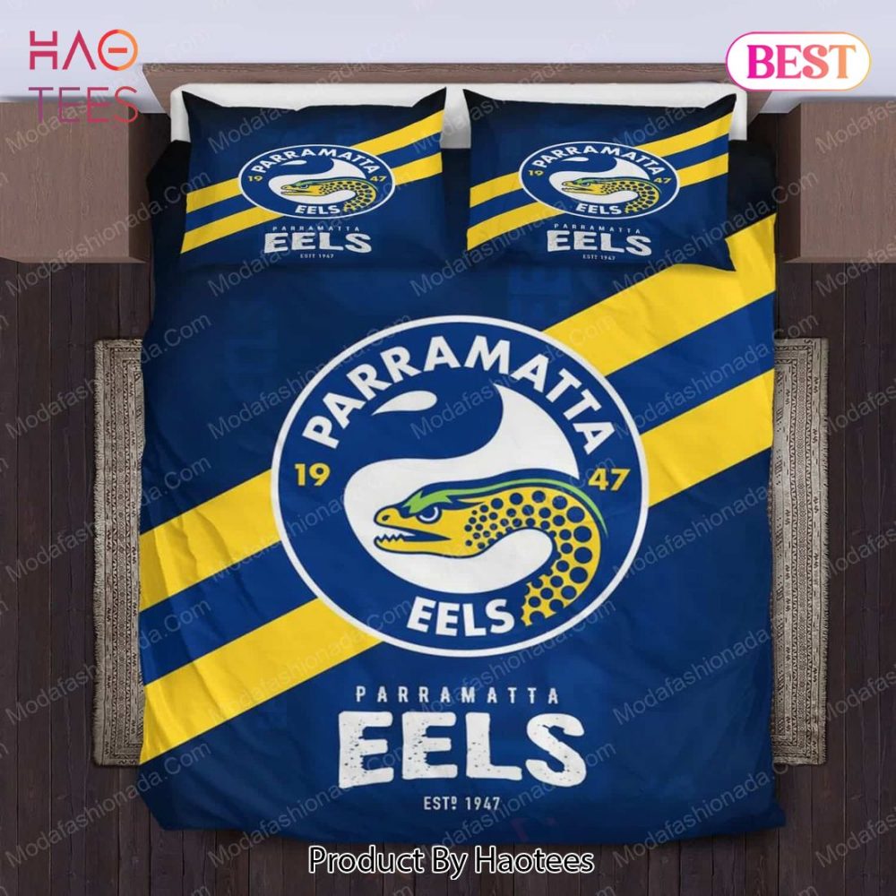 Parramatta Eels Logo Bedding Sets 01 Bed Sets, Bedroom Sets, Comforter Sets, Duvet Cover, Bedspread