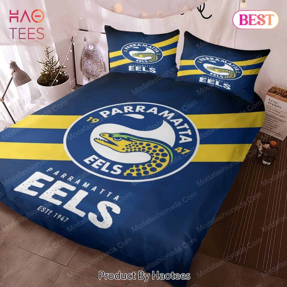 Parramatta Eels Logo Bedding Sets 01 Bed Sets, Bedroom Sets, Comforter Sets, Duvet Cover, Bedspread - Image 3