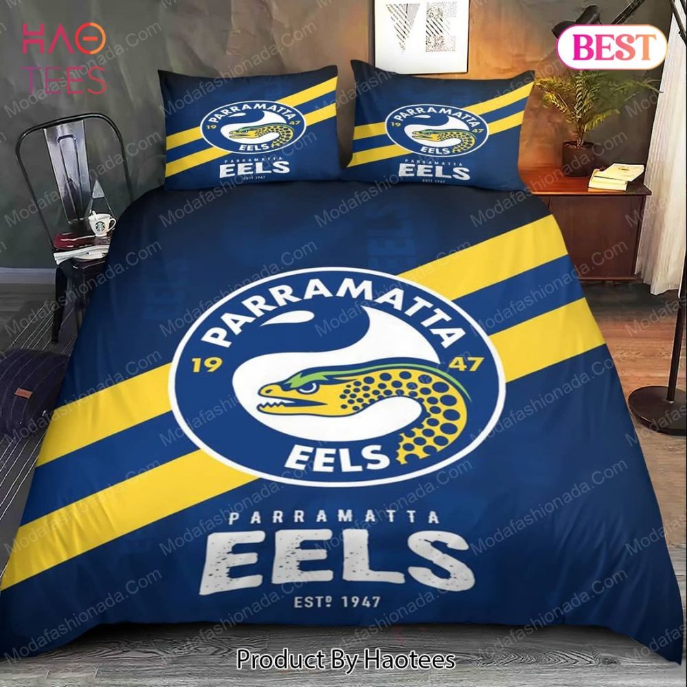 Parramatta Eels Logo Bedding Sets 01 Bed Sets, Bedroom Sets, Comforter Sets, Duvet Cover, Bedspread - Image 4