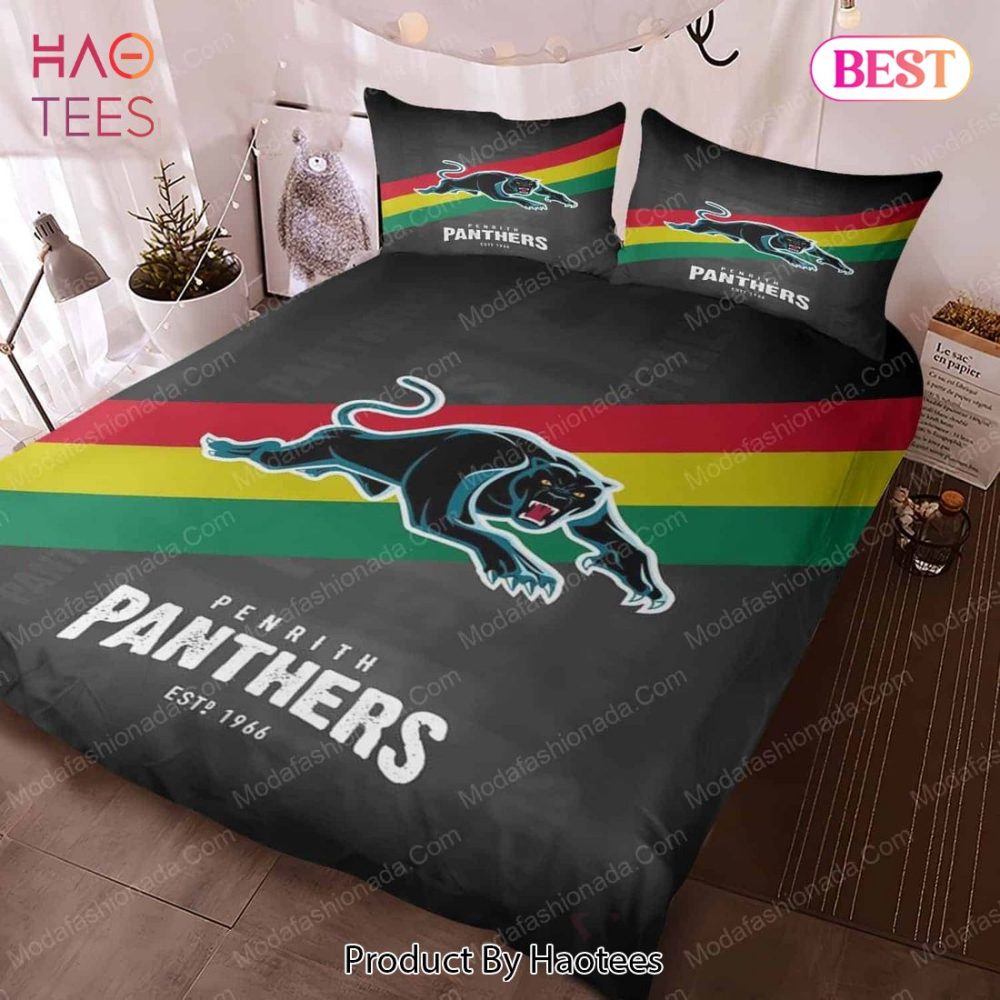 Penrith Panthers Logo Bedding Sets 01 Bed Sets, Bedroom Sets, Comforter Sets, Duvet Cover, Bedspread - Image 3
