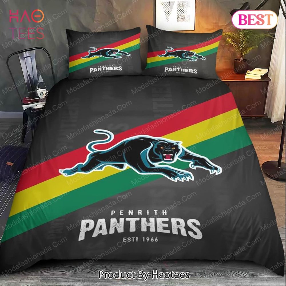 Penrith Panthers Logo Bedding Sets 01 Bed Sets, Bedroom Sets, Comforter Sets, Duvet Cover, Bedspread - Image 4