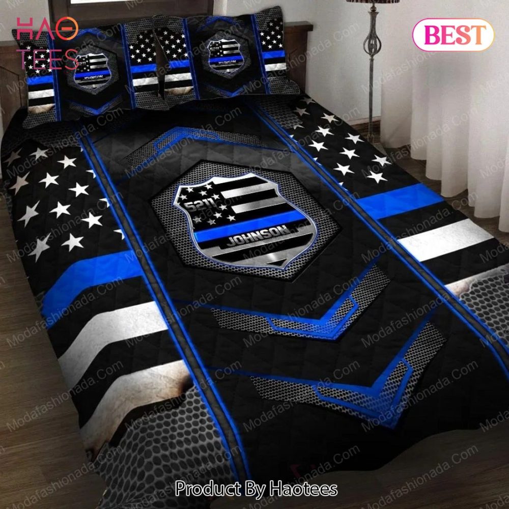 Police Badge Custom Name And Number Job 1 Bedding Sets Bed Sets, Bedroom Sets