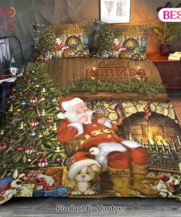 Santa Claus Herms Merry Christmas Bedding Sets Bed Sets, Bedroom Sets