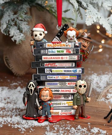 Get Spooky With Your Favorite Characters! - Horror Collection Acrylic Ornament - Personalized Gift For Horror Lovers, Christmas, And Movie Buffs