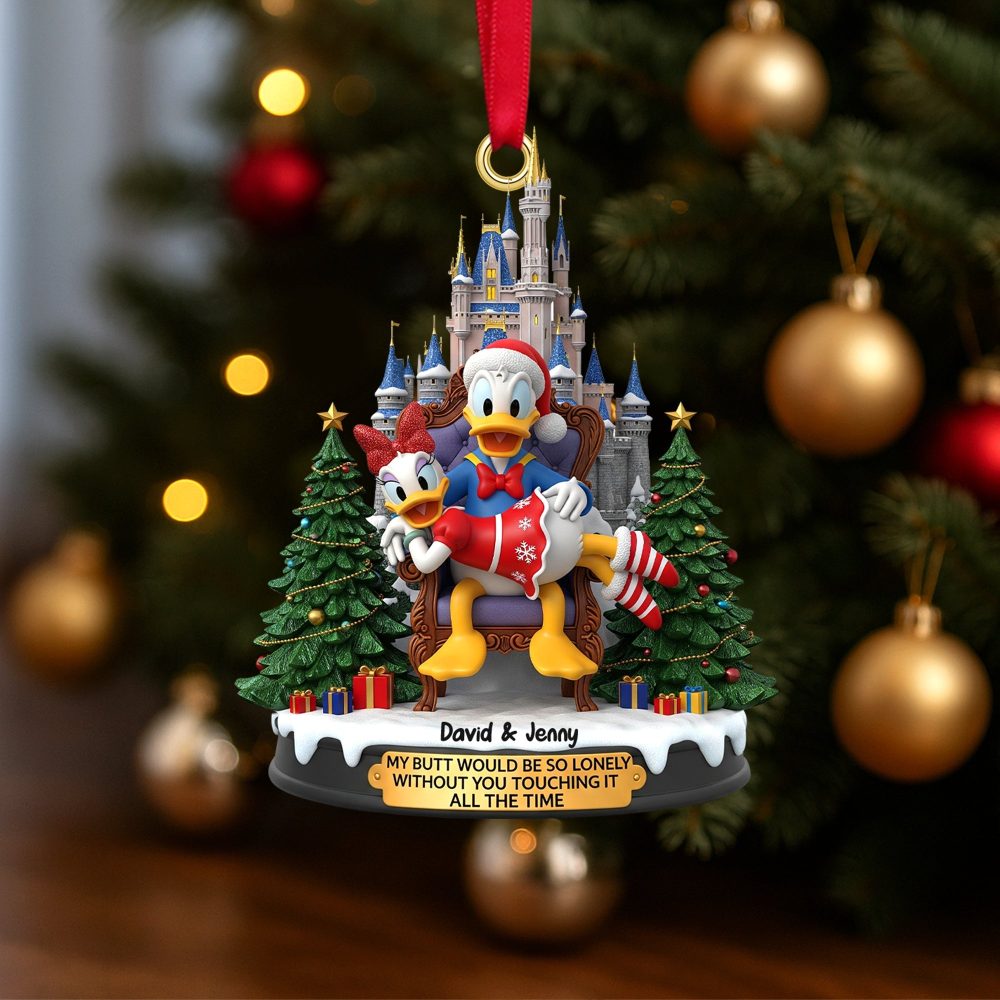My Butt Would Be So Lonely Without You! - Personalized Christmas Ornament For Couples - Image 4