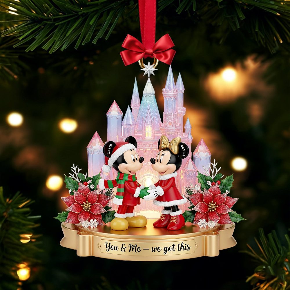 You & Me – We Got This: Fairytale Castle Couple Ornament - Personalized And Custom Gift For Couples - Image 2