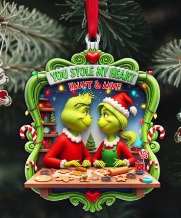 You Stole My Heart - Personalized Christmas Acrylic Ornament For Couples