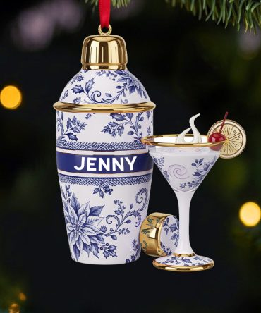 Cheers To Memories – Personalized Christmas Ornament For Bartenders